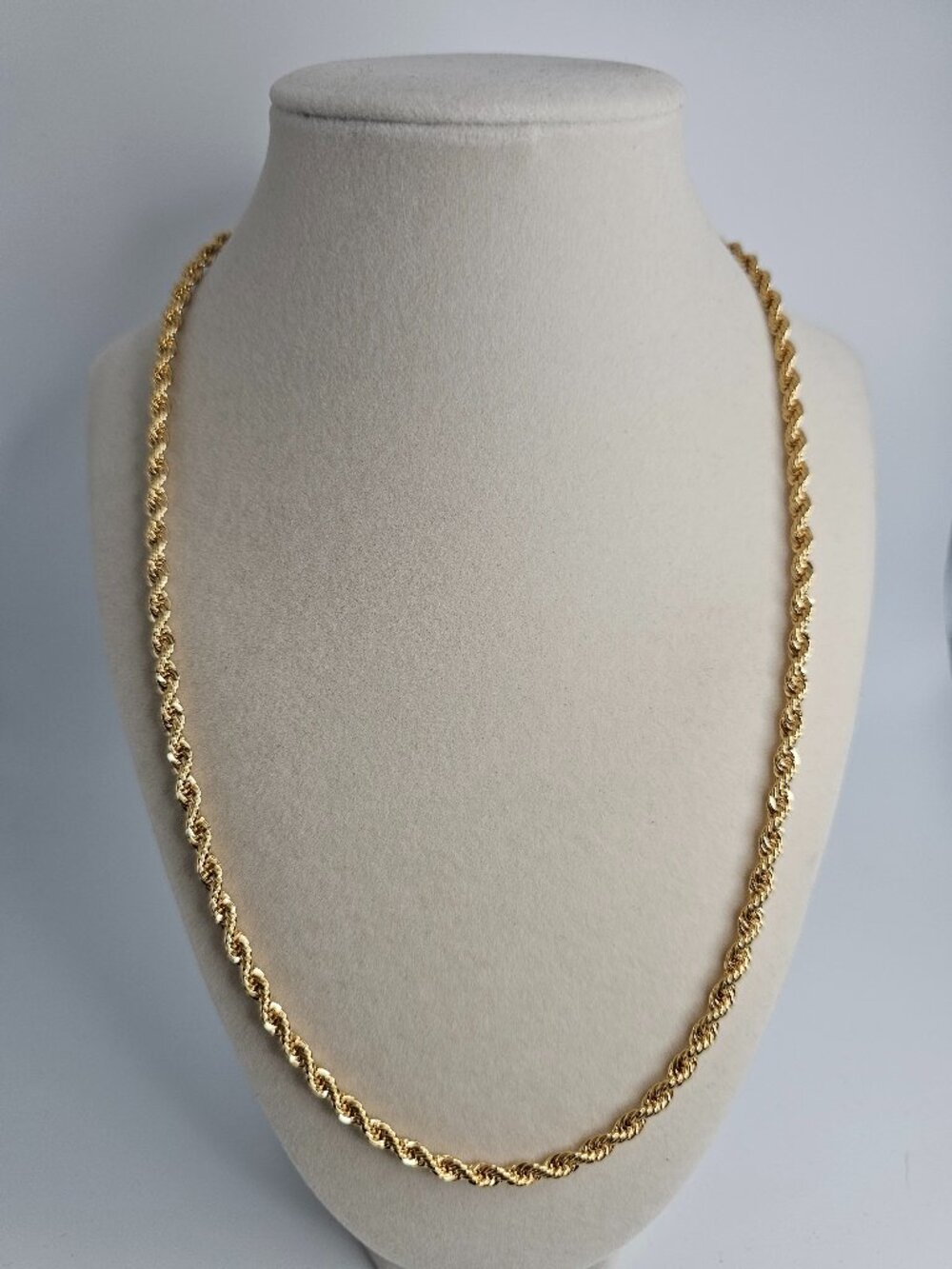 22 Inch 14k Italy Stamped GF Rope Necklace